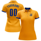 Custom Gold Royal Performance Golf Polo Shirt photo 2