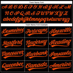 Custom Black Orange Performance Vapor Golf Polo Shirt photo 4