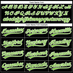 Custom Black Neon Green-White Performance Vapor Golf Polo Shirt photo 4