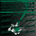 Custom Black Kelly Green 3D Pattern Design Bowling Performance Polo Shirt photo 4