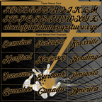 Custom Black Old Gold 3D Pattern Design Bowling Performance Polo Shirt photo 4