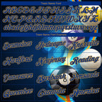 Custom Navy Royal-Old Gold 3D Pattern Design Billiards Performance Polo Shirt photo 4