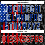 Custom Black Red-Royal 3D Pattern Design Billiards Snooker 8 Ball American Flag Performance Polo Shirt photo 4