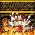 Custom Black Gold 3D Pattern Design Flame Bowling Performance Polo Shirt photo 5