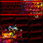 Custom Black Red 3D Pattern Design Dart Board Performance Golf Polo Shirt photo 4