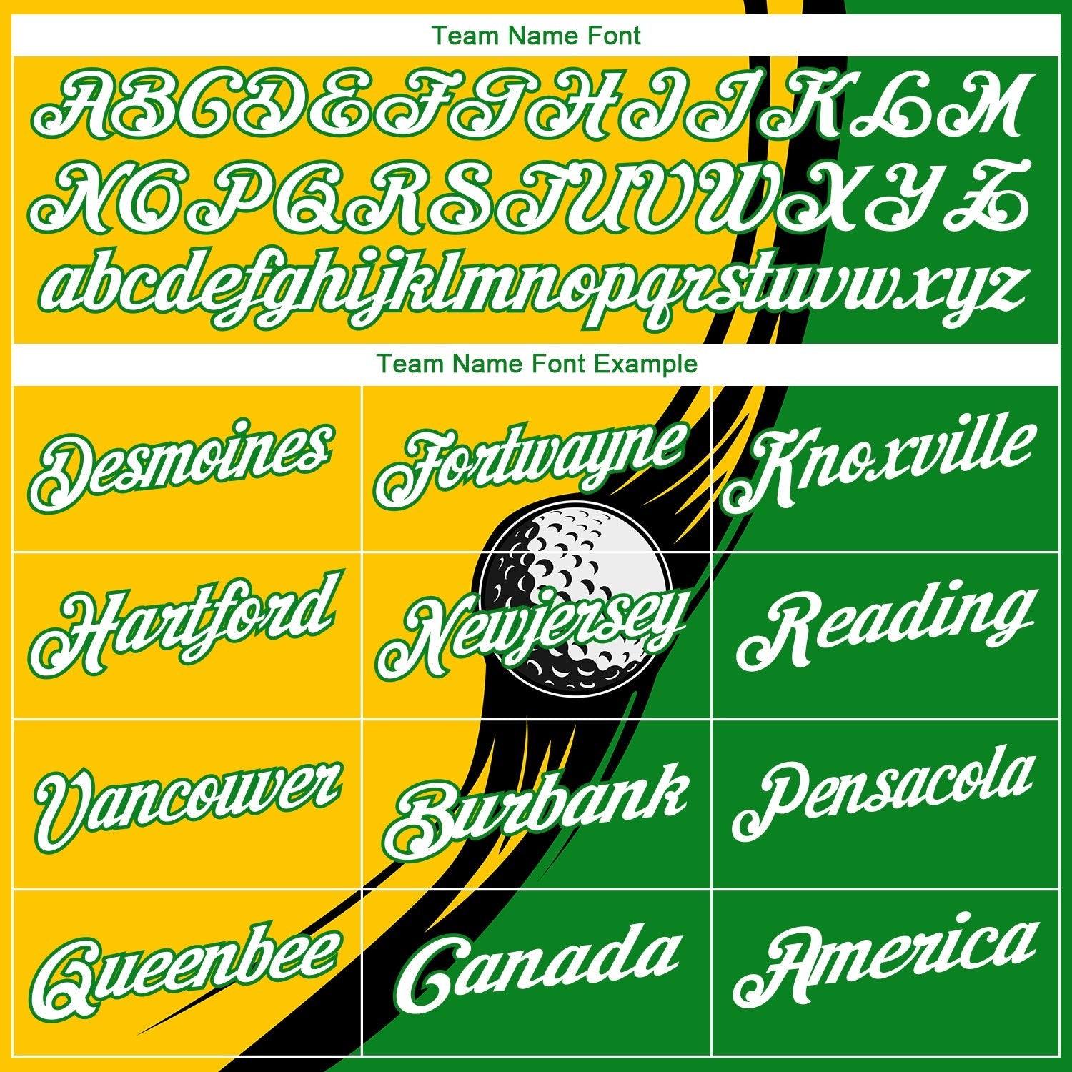 Custom Yellow White-Grass Green 3D Pattern Design Golf Ball Performance Golf Polo Shirt photo 3