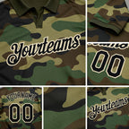 Custom Camo Black-Cream Performance Salute To Service Golf Polo Shirt detail