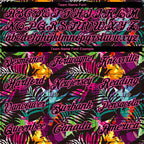 Custom Black Pink 3D Pattern Design Tropical Hawaii Palm Leaves Performance Golf Polo Shirt photo 5