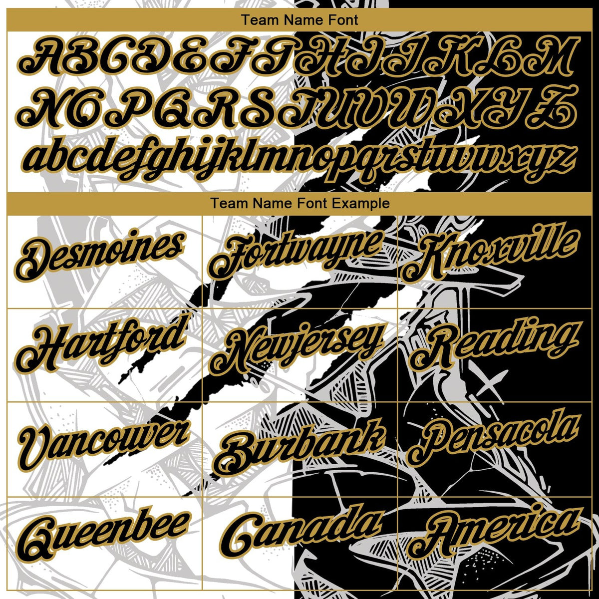 Custom Graffiti Pattern Black-Old Gold 3D Scratch Performance Golf Polo Shirt photo 4