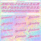 Custom Pink White 3D Pattern Design Leopard Print Performance Golf Polo Shirt photo 3