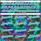 Custom Tie Dye Teal-White 3D Performance Golf Polo Shirt photo 4