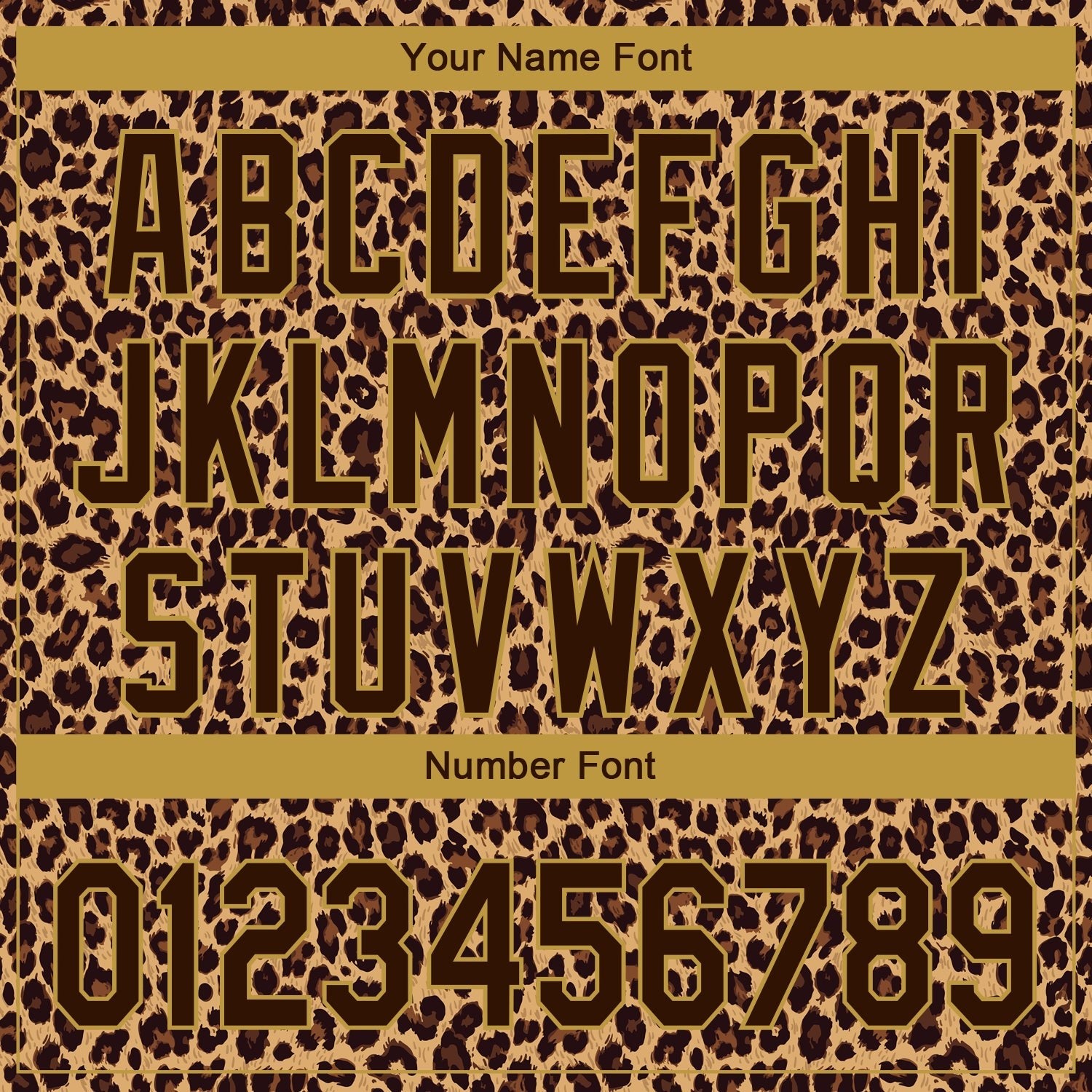 Custom Brown Old Gold 3D Pattern Design Leopard Print Performance Golf Polo Shirt photo 4