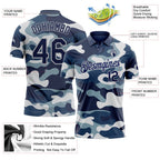 Custom Camo Navy-Light Gray Performance Salute To Service Golf Polo Shirt photo 3