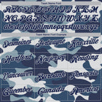 Custom Camo Navy-Light Gray Performance Salute To Service Golf Polo Shirt photo 4