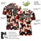 Custom Camo Black-Cream Performance Salute To Service Golf Polo Shirt photo 3
