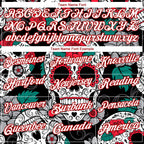 Custom Black White-Red 3D Skull Fashion Performance Golf Polo Shirt photo 3