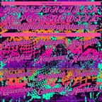 Custom Graffiti Pattern Pink-Purple 3D Performance Golf Polo Shirt photo 3