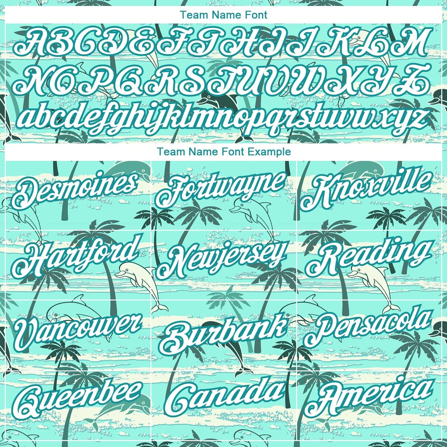 Custom Teal White 3D Pattern Design Hawaii Palm Trees Performance Golf Polo Shirt photo 3