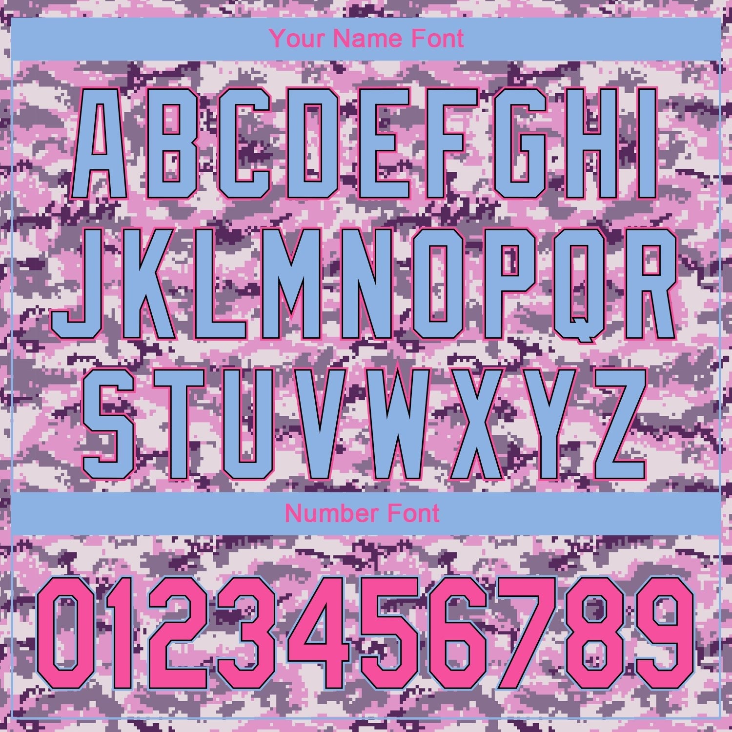 Custom Camo Pink-Light Blue Performance Salute To Service Golf Polo Shirt photo 4