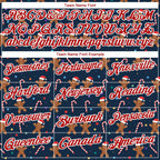 Custom Navy Red-White 3D Christmas Performance Golf Polo Shirt photo 4