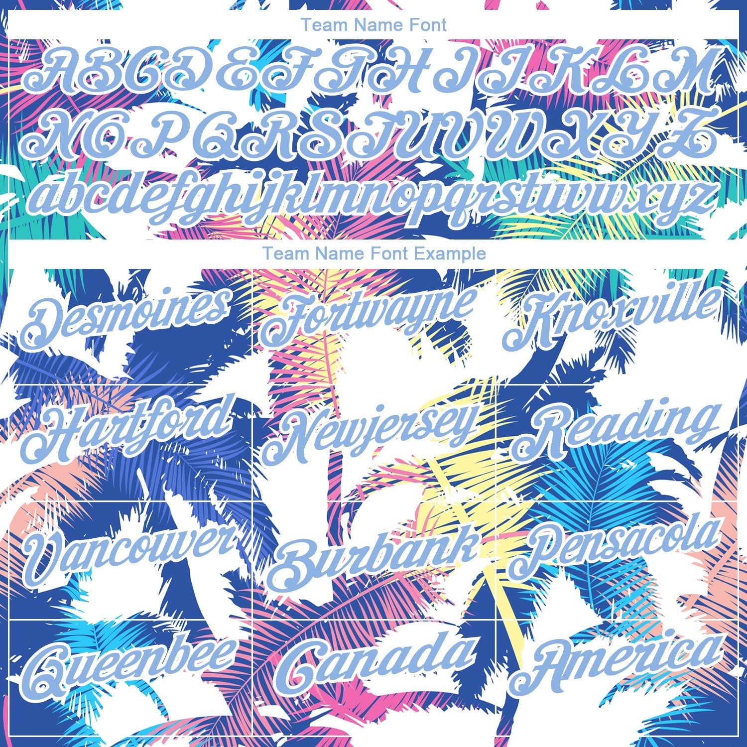 Custom White Light Blue 3D Pattern Design Hawaii Palm Trees Performance Golf Polo Shirt photo 3