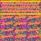 Custom Graffiti Pattern Yellow-Pink 3D Colorful Leopard Print Performance Golf Polo Shirt photo 4