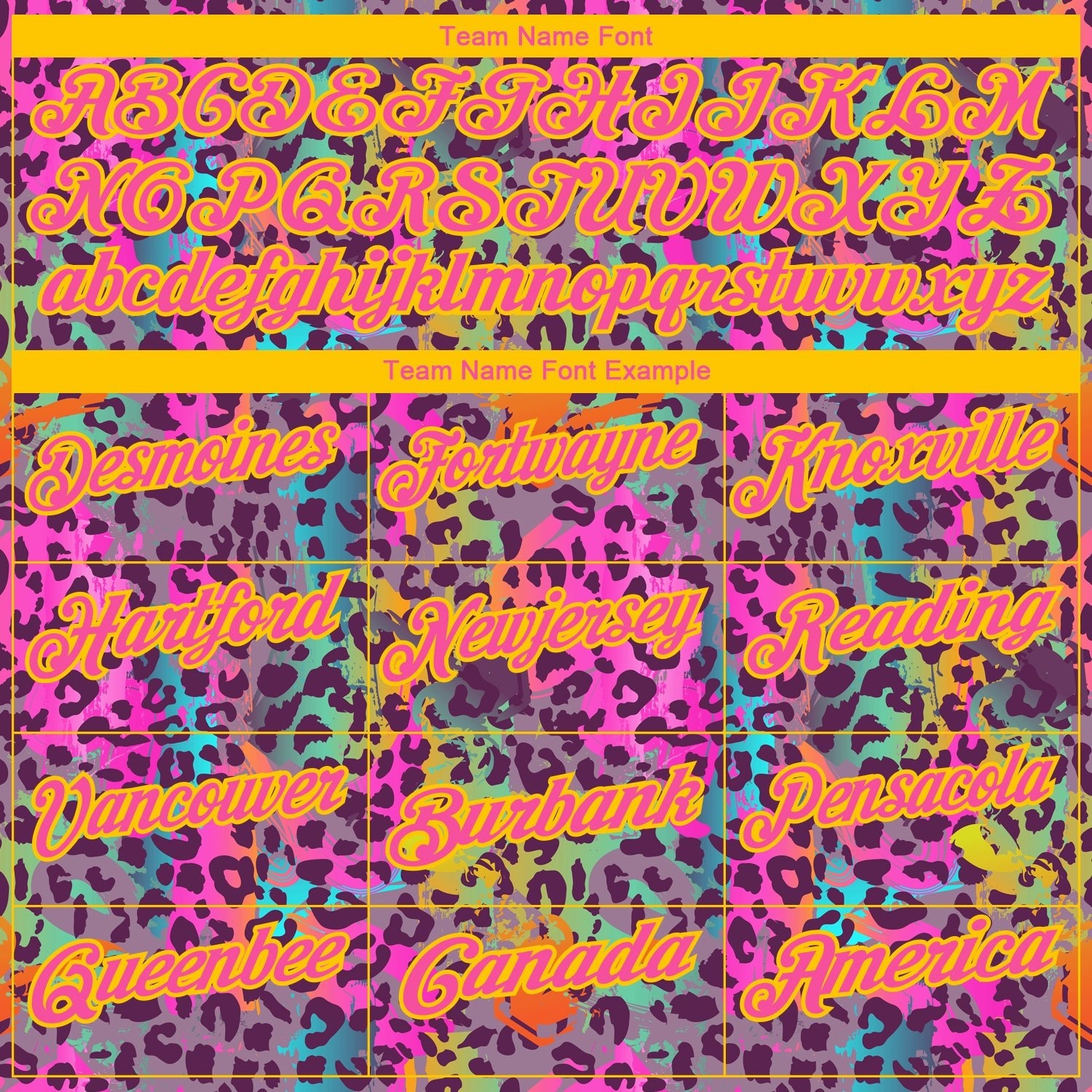 Custom Graffiti Pattern Yellow-Pink 3D Colorful Leopard Print Performance Golf Polo Shirt photo 4