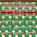 Custom Grass Green Red-White 3D Christmas Performance Golf Polo Shirt photo 4