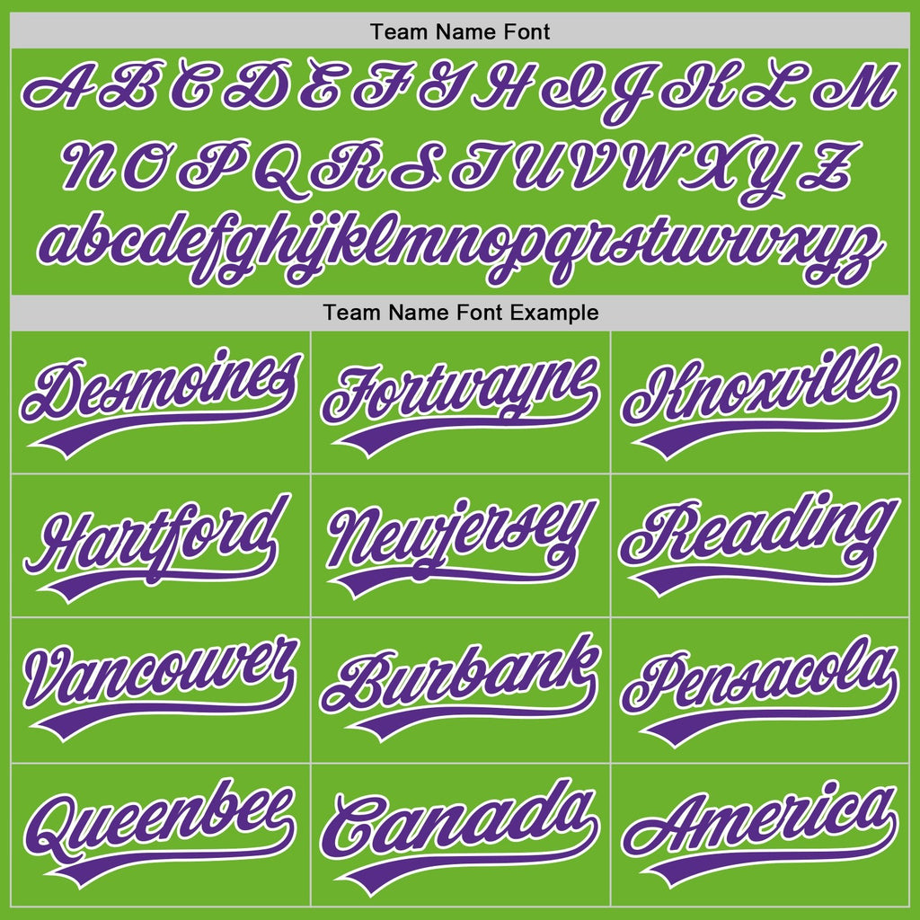 Custom Neon Green Purple-White Performance Vapor Golf Polo Shirt photo 4