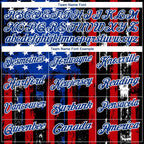 Custom Black Red-Royal 3D Distressed American Flag Performance Golf Polo Shirt photo 4