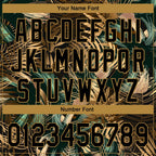 Custom Black Old Gold 3D Pattern Design Golden And Green Tropical Leaves In The Style Of Jungle And Hawaii Performance Golf Polo Shirt photo 5