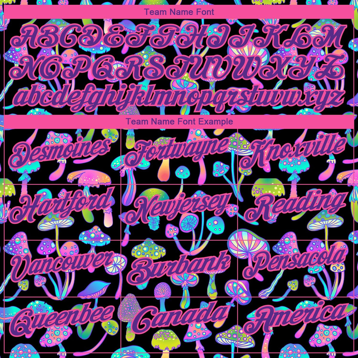 Custom Black Purple-Pink 3D Pattern Design Magic Mushrooms Psychedelic Hallucination Performance Golf Polo Shirt photo 3
