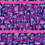 Custom Purple Pink 3D Pattern Design Magic Mushrooms Psychedelic Hallucination Performance Golf Polo Shirt photo 5