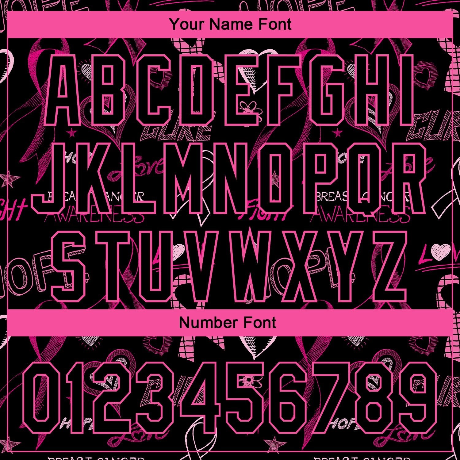 Custom Black Pink 3D Pattern Design Pink Ribbon Breast Cancer Awareness Month Women Health Care Support Performance Golf Polo Shirt photo 5