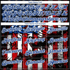 Custom Black Red-Royal 3D Eagle American Flag Performance Golf Polo Shirt photo 5