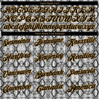 Custom Black Old Gold 3D Pattern Design Snakeskin Performance Golf Polo Shirt photo 3