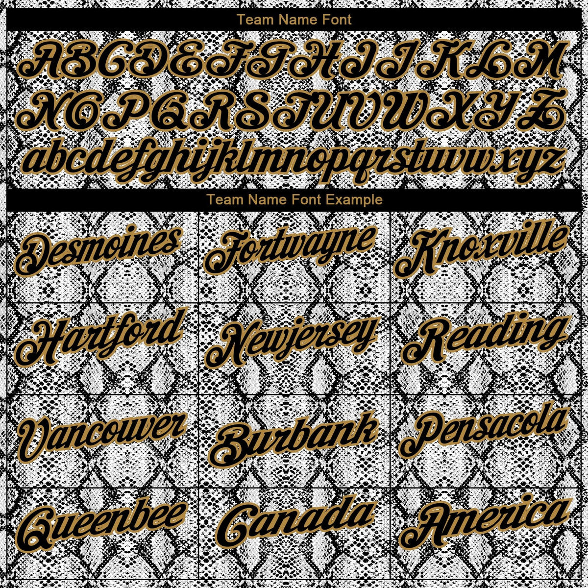Custom Black Old Gold 3D Pattern Design Snakeskin Performance Golf Polo Shirt photo 3