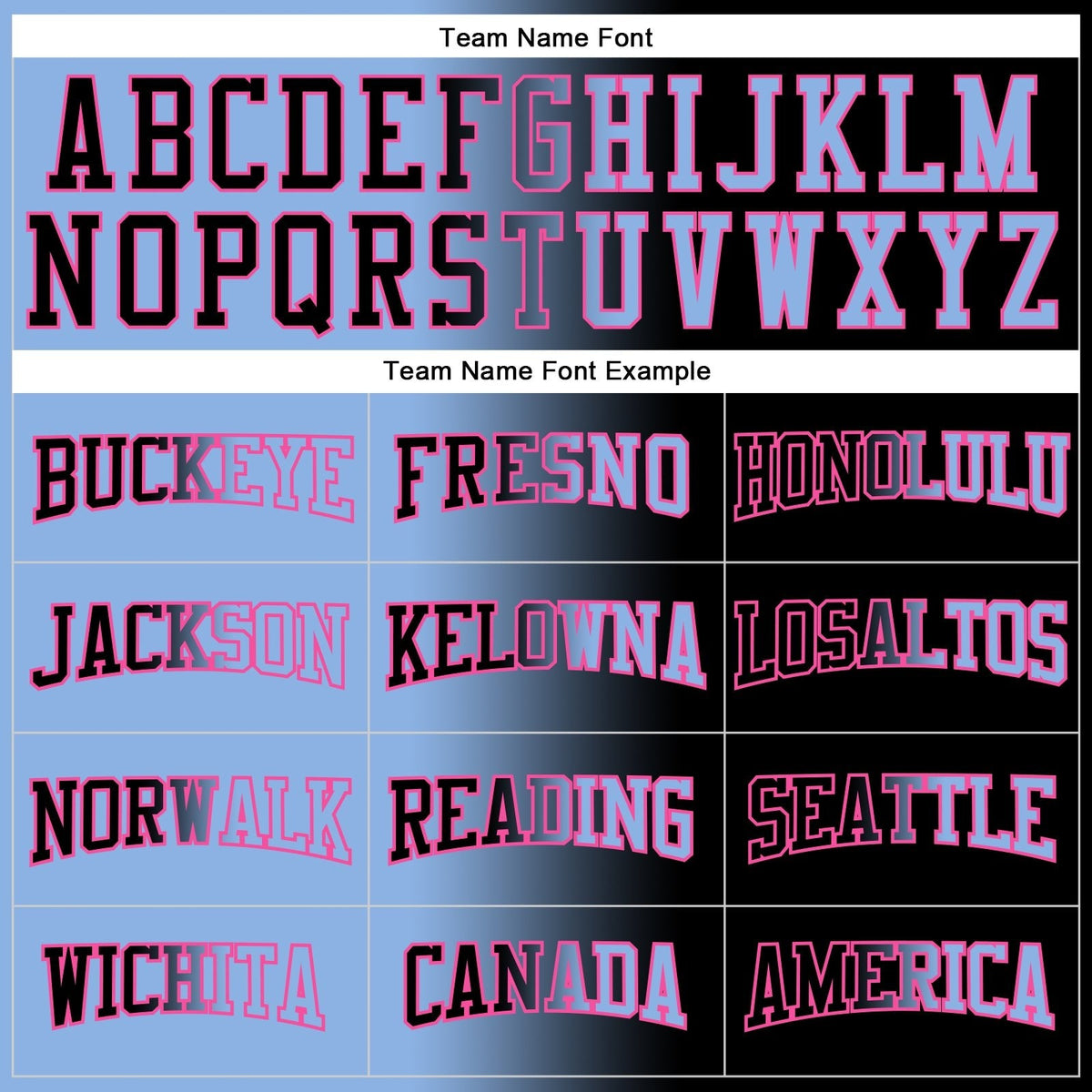 Custom Stitched Black Light Blue-Pink Gradient Fashion Sports Pullover Sweatshirt Hoodie photo 2