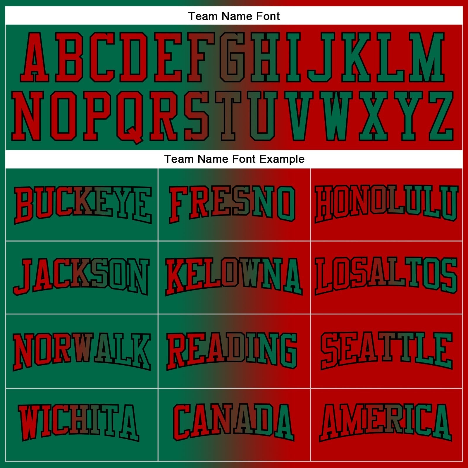 Custom Stitched Red Kelly Green-Black Gradient Fashion Sports Pullover Sweatshirt Hoodie photo 3