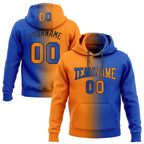 Custom Stitched Thunder Blue Bay Orange-Black Gradient Fashion Sports Pullover Sweatshirt Hoodie photo 1