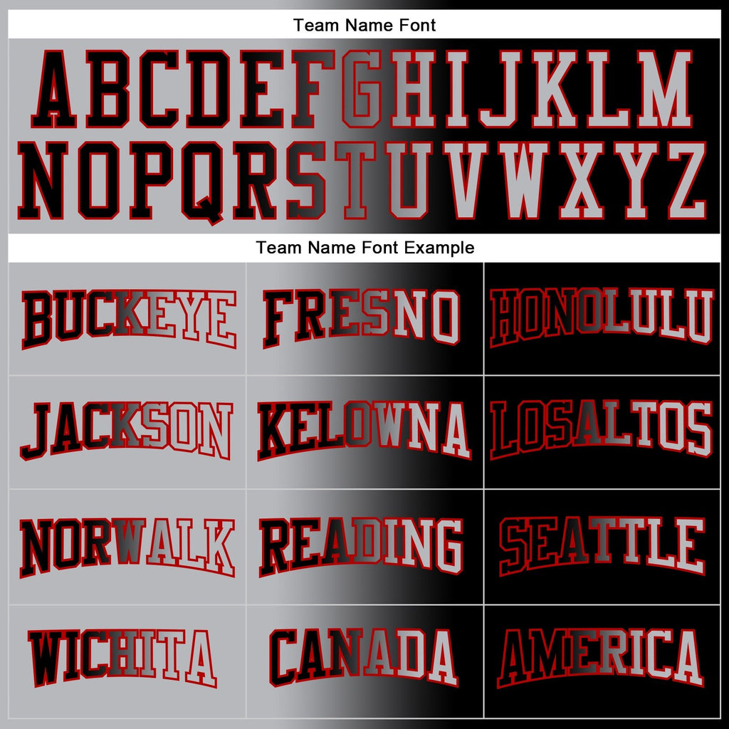 Custom Stitched Black Gray-Red Gradient Fashion Sports Pullover Sweatshirt Hoodie photo 3