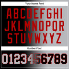 Custom Stitched Black Gray-Red Gradient Fashion Sports Pullover Sweatshirt Hoodie photo 4