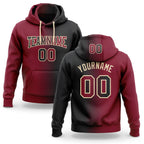 Custom Stitched Black Crimson-City Cream Gradient Fashion Sports Pullover Sweatshirt Hoodie