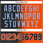 Custom Stitched Black Orange-Light Blue Gradient Fashion Sports Pullover Sweatshirt Hoodie photo 4