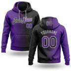 Custom Stitched Black Purple-Gray Gradient Fashion Sports Pullover Sweatshirt Hoodie