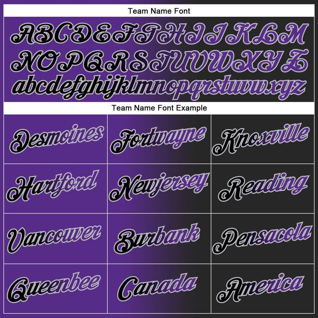 Custom Stitched Black Purple-Gray Gradient Fashion Sports Pullover Sweatshirt Hoodie photo 3