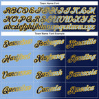 Custom Stitched Navy Light Blue-Gold Gradient Fashion Sports Pullover Sweatshirt Hoodie photo 3