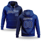 Custom Stitched Navy Royal-Gray Gradient Fashion Sports Pullover Sweatshirt Hoodie