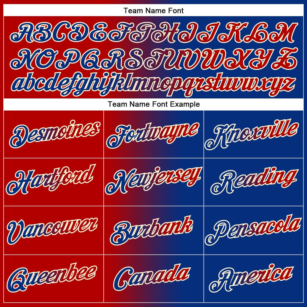 Custom Stitched Royal Red-Cream Gradient Fashion Sports Pullover Sweatshirt Hoodie photo 3