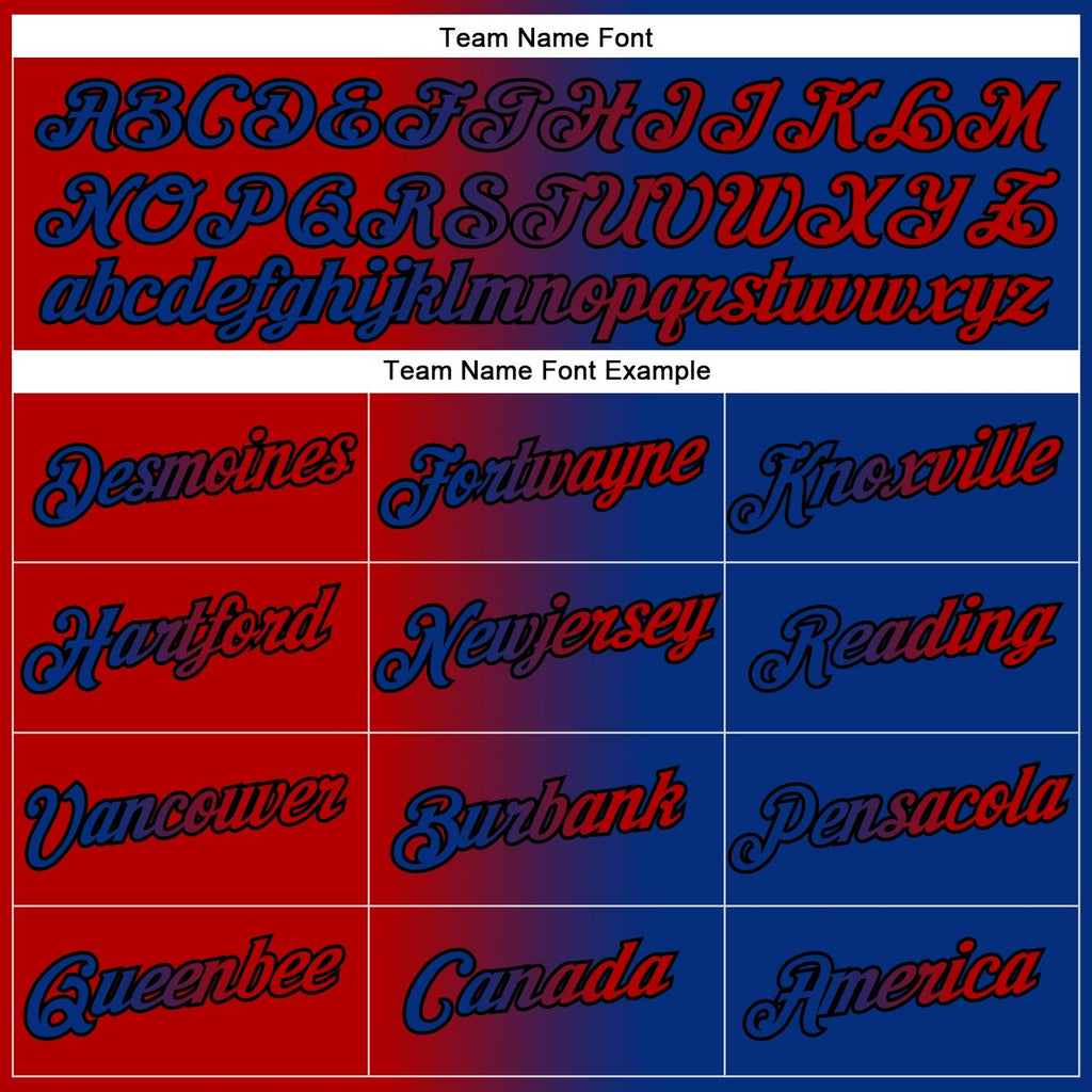 Custom Stitched Royal Red-Black Gradient Fashion Sports Pullover Sweatshirt Hoodie photo 3